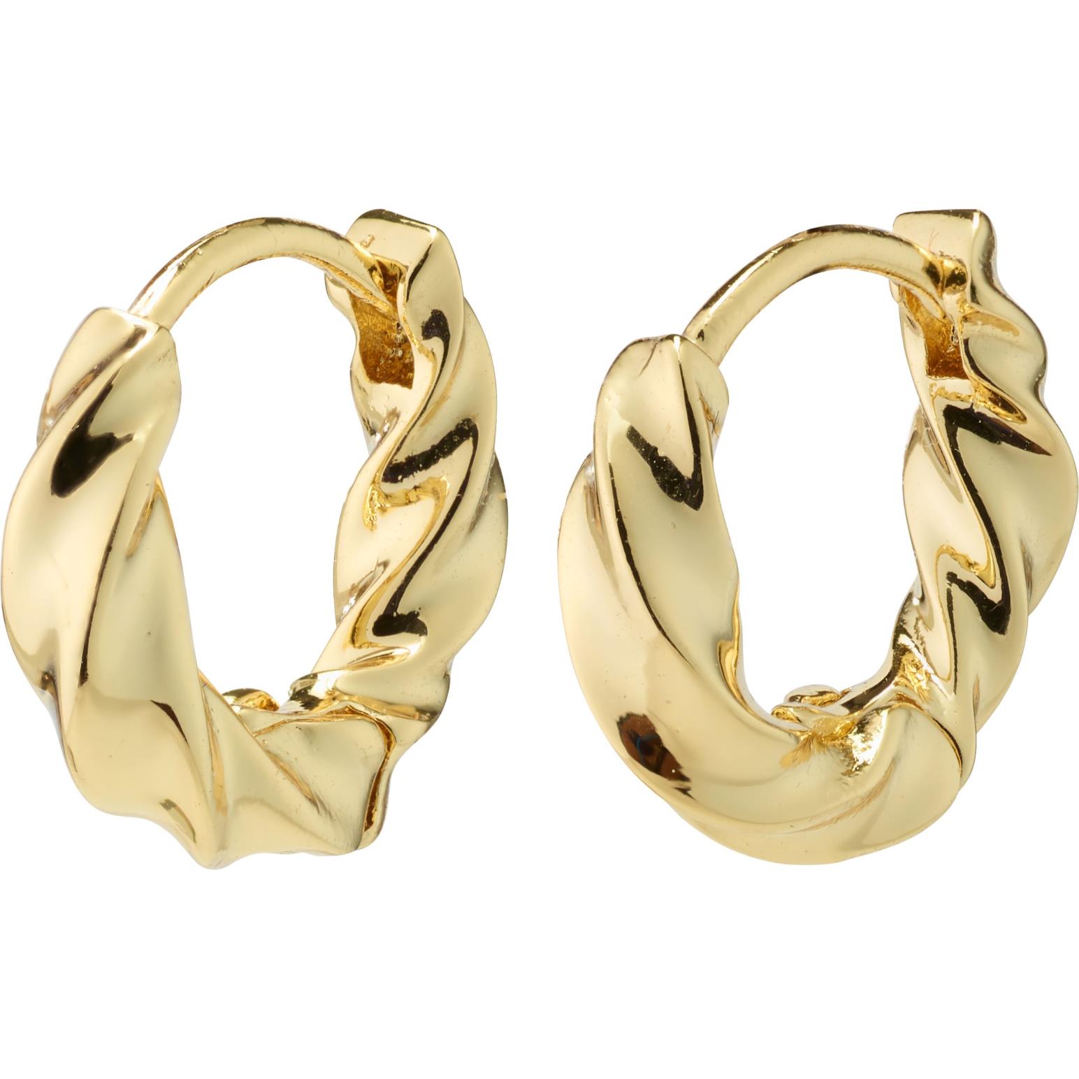 Pilgrim Taffy Recycled Small Swirl Hoop Earrings